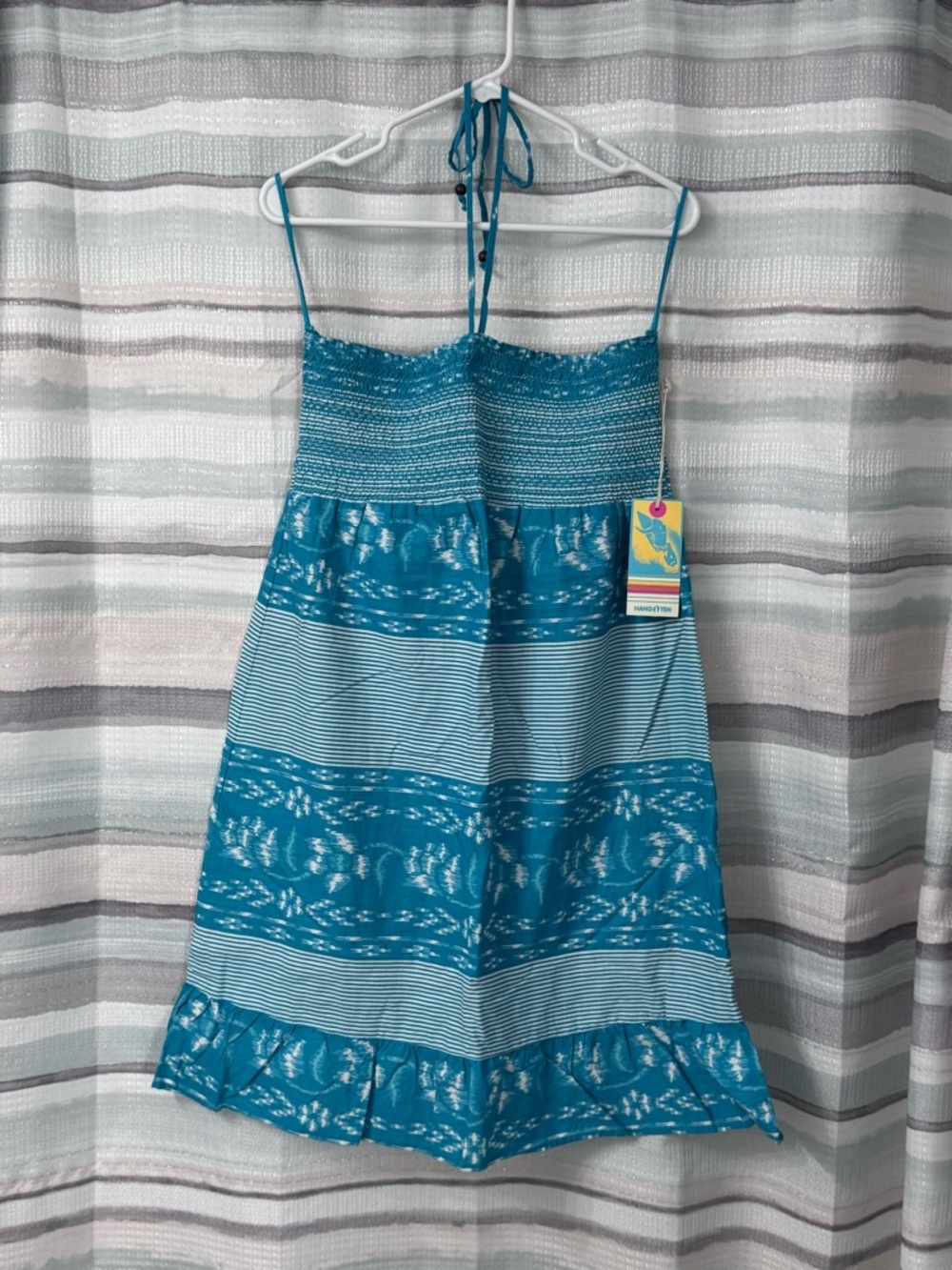 Hang Ten strapless Dress/Swim Cover-up size XL has ties for halter NWT